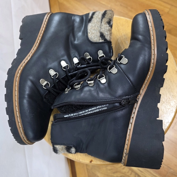 BareTraps Shoes - BareTraps Black Ankle Boots with Tan Accents
